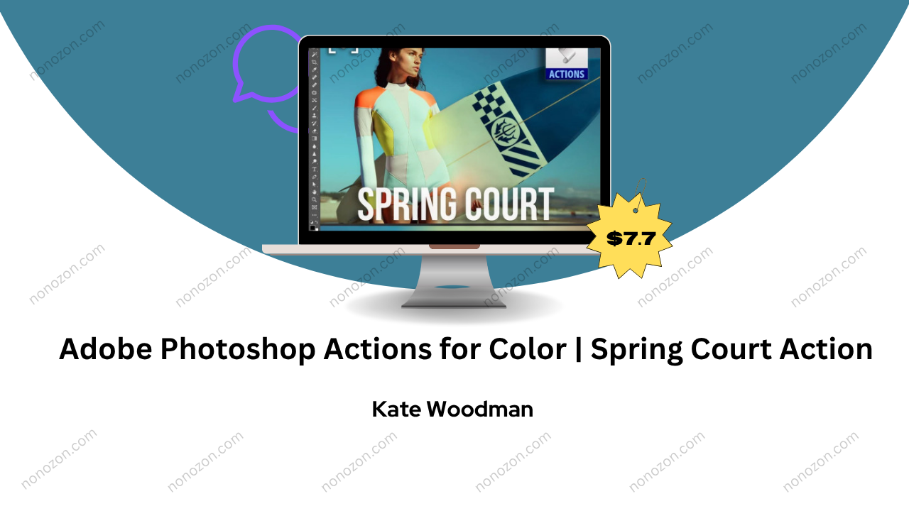 Adobe Photoshop Actions for Color | Spring Court Action