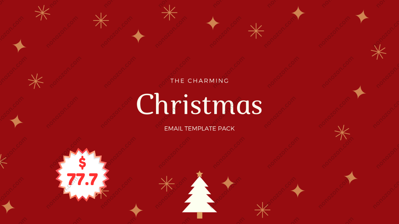 Charming Christmas Copy Template Pack