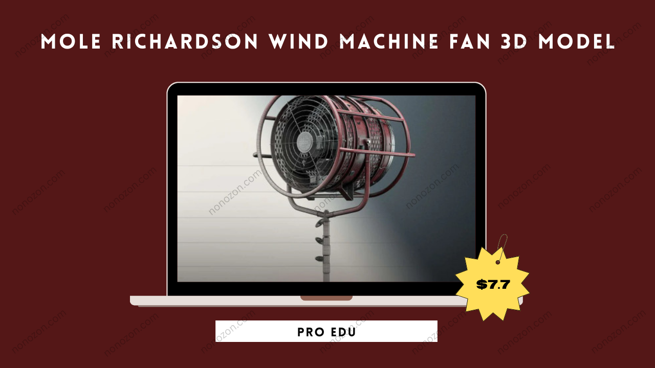 Mole Richardson Wind Machine Fan 3D Model