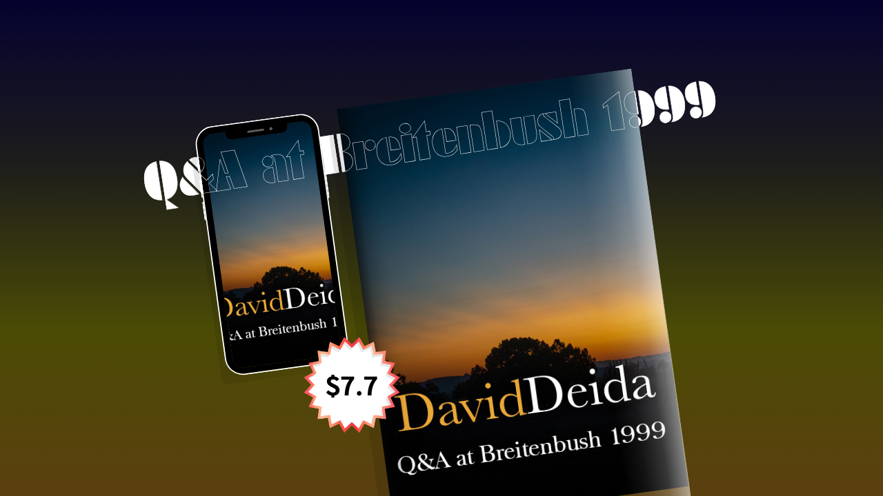 Q&A at Breitenbush 1999