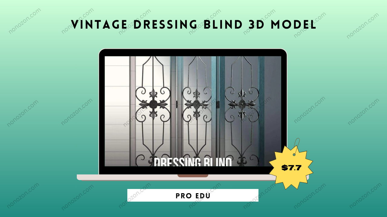 Vintage Dressing Blind 3D Model