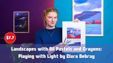 Landscapes with Oil Pastels and Crayons: Playing with Light