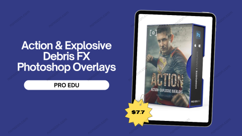 Action & Explosive Debris FX Photoshop Overlays