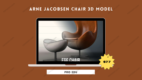 Arne Jacobsen Chair 3D Model