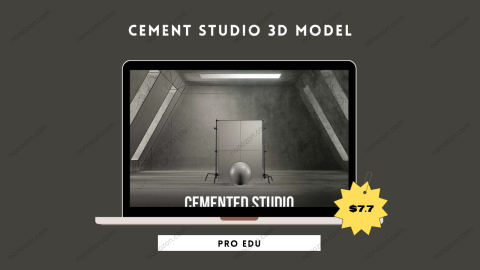 Cement Studio 3D Model