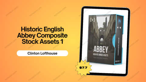 Historic English Abbey Composite Stock Assets 1