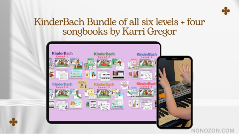 KinderBach Bundle of all six levels + four songbooks