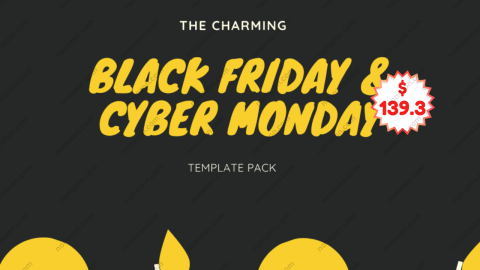 The Charming Black Friday / Cyber Monday Template Pack