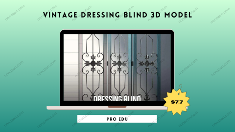 Vintage Dressing Blind 3D Model